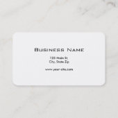 Carte De Visite Immobiliers modernes élégants rouges simples (Dos)