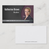 Carte De Visite Immobiliers modernes, professionnels, chics, photo (Devant / Derrière)