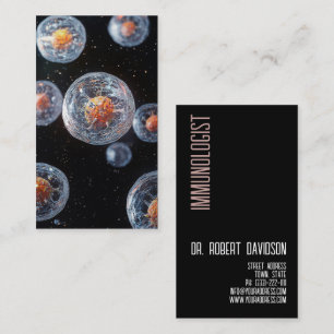 Carte De Visite Immunologue Allergist Doctor Médicale Modern Bold