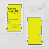 Carte De Visite impair jaune (Devant / Derrière)