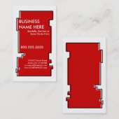 Carte De Visite impair rouge (Devant / Derrière)