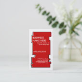 Carte De Visite impair rouge (Debout devant)