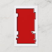 Carte De Visite impair rouge (Dos)