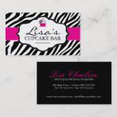 Carte de visite impertinent de petit gâteau de (Devant / Derrière)