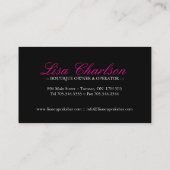 Carte de visite impertinent de petit gâteau de (Dos)