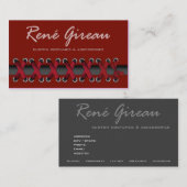 Carte De Visite Impertinent lacez le costumier (Devant / Derrière)