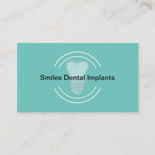 Carte De Visite Implants dentaires Dentistère simple (Devant)