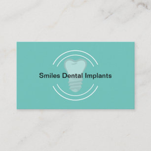 Carte De Visite Implants dentaires Dentisterie simple