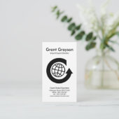 Carte De Visite Importations-exportations globales de cercle (Debout devant)