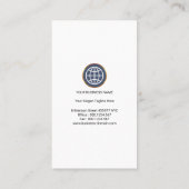 Carte De Visite Importations-exportations globales de cercle (Dos)