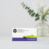 Carte De Visite Importations-exportations simples chics de flèches (Debout devant)