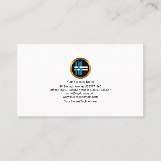 Carte De Visite Importations-exportations simples chics de flèches (Dos)