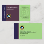 Carte De Visite Importations globales dynamiques concises (Devant / Derrière)