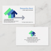 Carte De Visite Importer des flèches de transport logistique créat (Devant / Derrière)