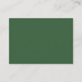 Carte de visite imposante vert chasseur (Devant)