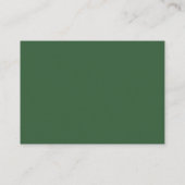 Carte de visite imposante vert chasseur (Dos)