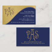 Carte De Visite Impôts sur les sociétés d'expert-comptable de (Devant / Derrière)