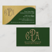 Carte De Visite Impôts sur les sociétés d'expert-comptable de CPA (Devant / Derrière)