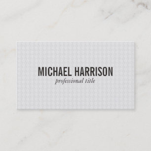 Carte De Visite Impression à carreaux Blanc