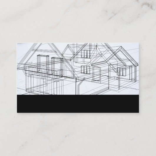 Carte De Visite Impression bleue (Dos)