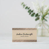 Carte De Visite Impression bois (Debout devant)
