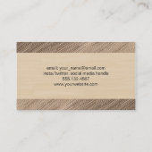 Carte De Visite Impression bois (Dos)