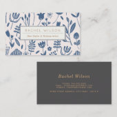 Carte De Visite Impression botanique folklorique (Devant / Derrière)