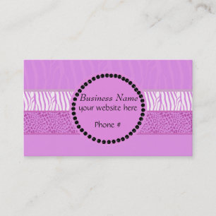 Carte De Visite Impression d'animal sauvage violet