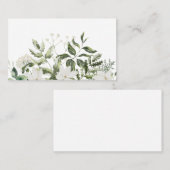 Carte de visite - impression d'aquarelle florale (Devant / Derrière)