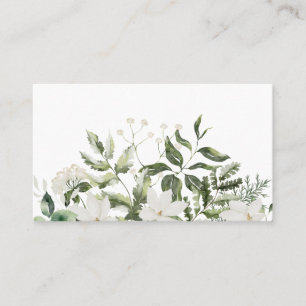 Carte de visite - impression d'aquarelle florale
