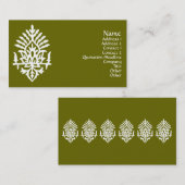 Carte De Visite Impression de bloc Inde (Devant / Derrière)