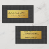 Carte De Visite Impression de carbone / métal or (Devant / Derrière)