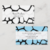 Carte De Visite Impression de Giraffe, Poster de animal, Jungle, S (Devant / Derrière)