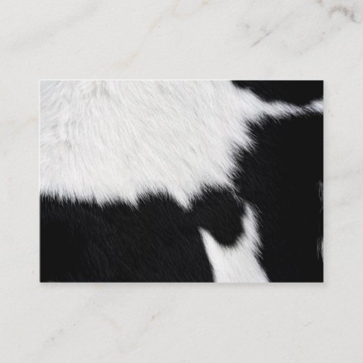 Carte De Visite Impression de la vache (Devant)