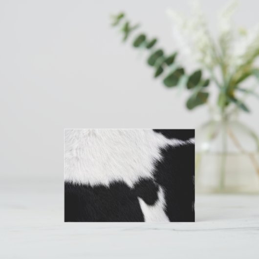 Carte De Visite Impression de la vache (Debout devant)