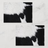Carte De Visite Impression de la vache (Devant / Derrière)