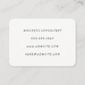 Carte De Visite Impression de liège (Dos)