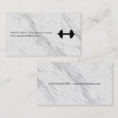 Carte De Visite Impression de marbre Elite Personal Trainer (Devant / Derrière)