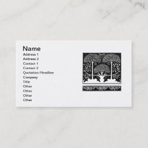 Carte De Visite Impression de motif d'arbre Art Nouveau d'Aubrey B