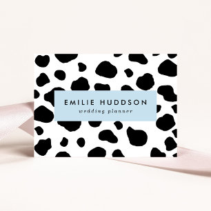 Carte De Visite Impression De Vache, Motif De Vache, Spots De Vach