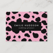 Carte De Visite Impression de vache, Motif de vache, Spots de vach (Devant)