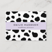 Carte De Visite Impression De Vache, Motif De Vache, Spots De Vach (Devant)