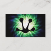 Carte De Visite Impression du pied de grenouille (Dos)