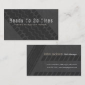 Carte De Visite Impression du pneu (Devant / Derrière)