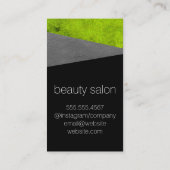 Carte De Visite Impression en cuir Faux (vert éclatant) (Dos)