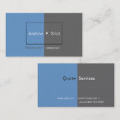 Carte De Visite Impression en ligne Masculine encadrée rouge moder (Devant / Derrière)