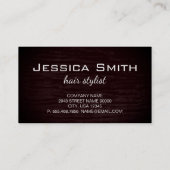 Carte De Visite Impression Faux Velvet avec Monogramme (Dos)