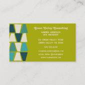 Carte De Visite Impression géométrique moderne du milieu du siècle (Devant)