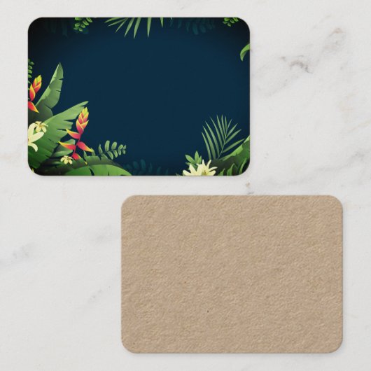 Carte De Visite Impression hawaïenne (Devant / Derrière)