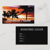 Carte De Visite Impression Hawaiian Sunset (Devant / Derrière)